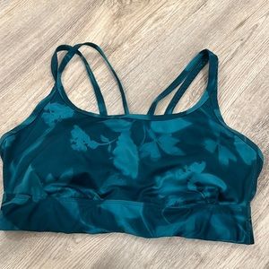 Blue sports bra
